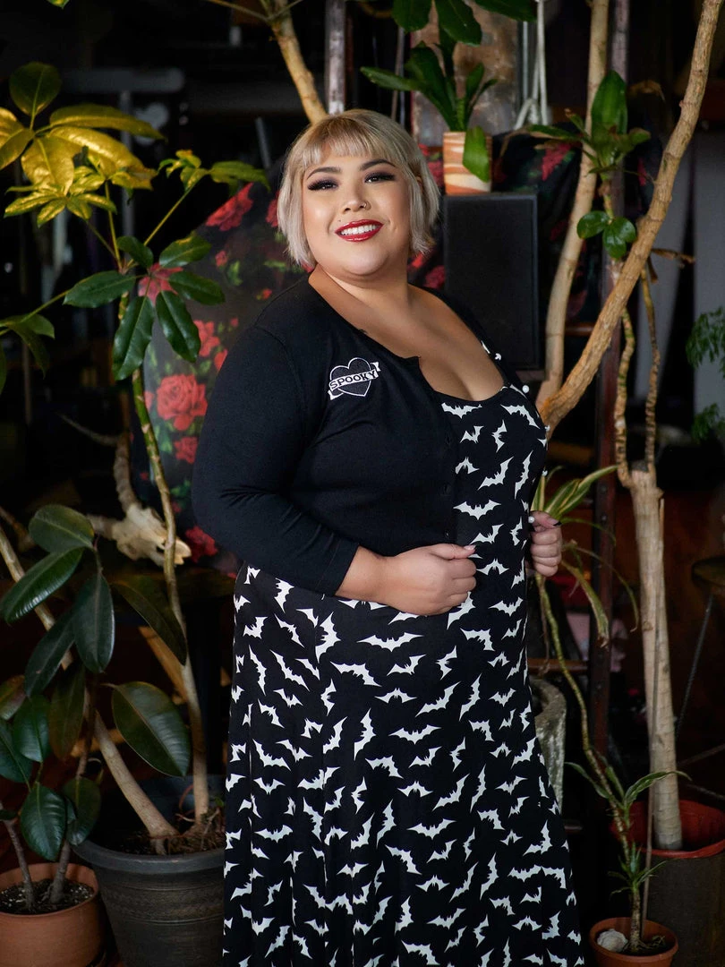 SOURPUSS LUNA BATS MAXI DRESS BLACK/WHITE 4 SOURPUSS LUNA BATS MAXI DRESS BLACK/WHITE