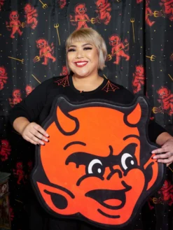 Haunted Homewares SOURPUSS HOT STUFF SHOWER CURTAIN