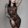 What's New SOURPUSS BARBED WIRE LOVE TANK DRESS