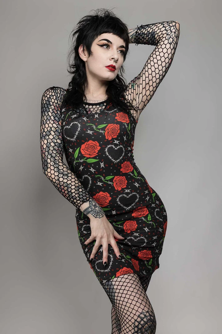 What's New SOURPUSS BARBED WIRE LOVE TANK DRESS 3 What's New SOURPUSS BARBED WIRE LOVE TANK DRESS
