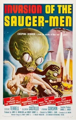 None Homewares INVASION OF THE SAUCER MEN POSTER