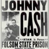 None Homewares JOHNNY CASH FOLSOM STATE PRISON POSTER