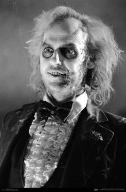 None BEETLEJUICE BLACK AND WHITE PORTRAIT POSTER