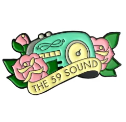 Jared Gaines Art JARED GAINES 59 SOUND RADIO ENAMEL PIN