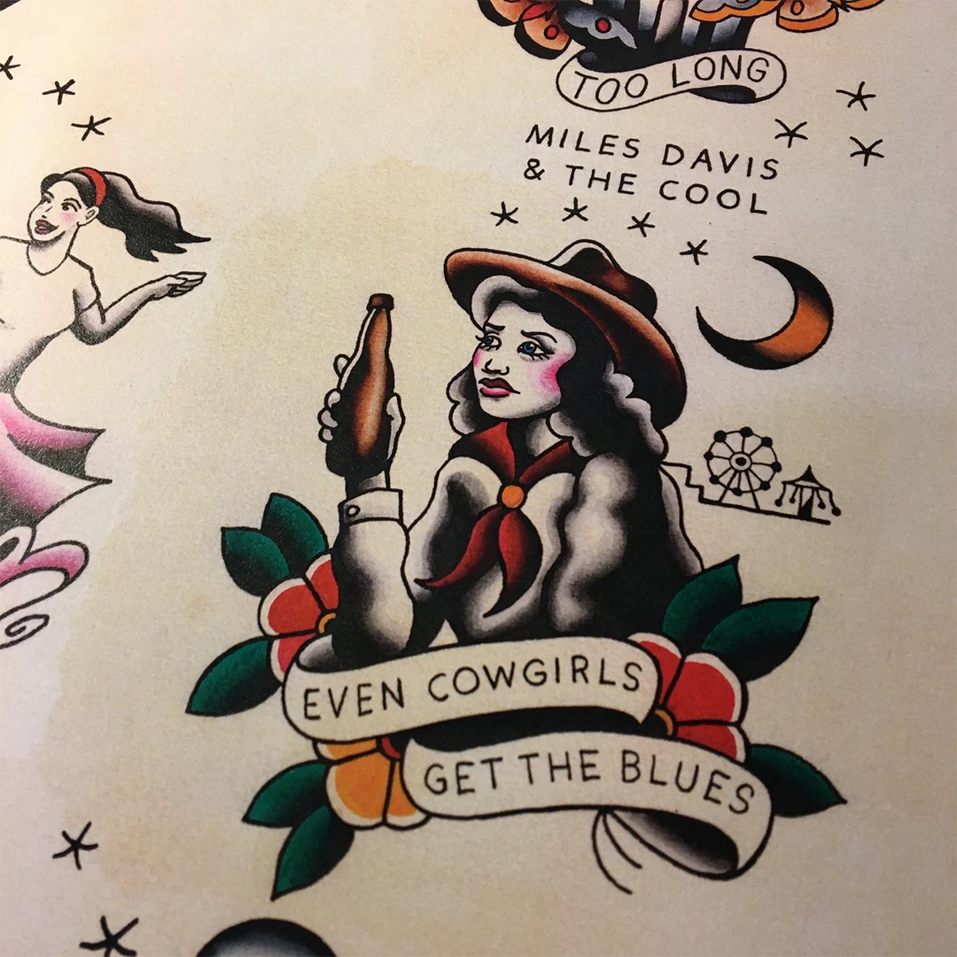 Jared Gaines Art JARED GAINES 59 SOUND TATTOO FLASH PRINT 5 Jared Gaines Art JARED GAINES 59 SOUND TATTOO FLASH PRINT