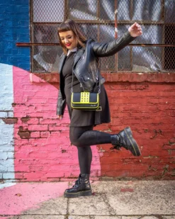 SOURPUSS CITRON AIMEE PURSE Neon Dreams