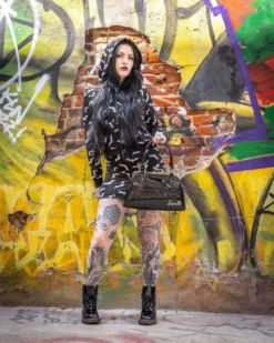 Shop Sourpuss SOURPUSS SHOCK ME HANDBAG BLACK