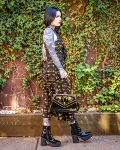 SOURPUSS NOKTURNAL BAT GOLD KISSLOCK PURSE Shop Sourpuss