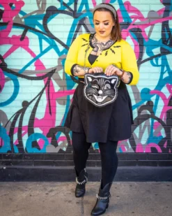 Shop Sourpuss SOURPUSS JINX THE CAT PURSE 17 Shop Sourpuss SOURPUSS JINX THE CAT PURSE