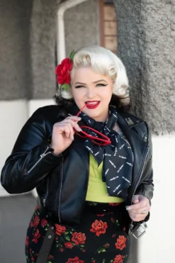 SOURPUSS SWITCHBLADE BAD GIRL SCARF Shop Sourpuss