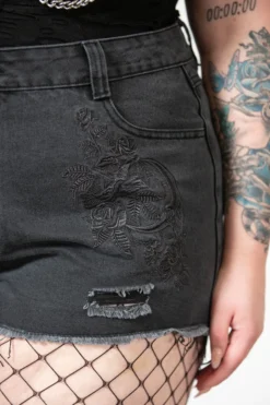 KILLSTAR ALCHEMILLE DENIM SHORTS What's New