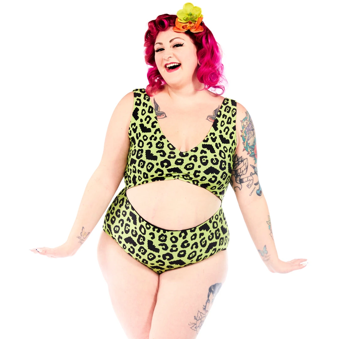 SOURPUSS BATTY LEOPARD MONOKINI 6 SOURPUSS BATTY LEOPARD MONOKINI
