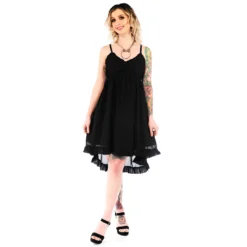 Shop Sour+Plus SOURPUSS BLACK HI-LO DRESS