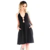 SOURPUSS BLACK PEEKABOO HALTER DRESS What's New