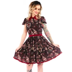 What's New SOURPUSS CAT LADY LYDIA DRESS