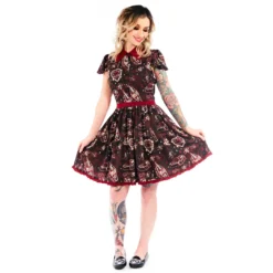 What's New SOURPUSS CAT LADY LYDIA DRESS