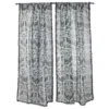 Haunted Homewares SOURPUSS SPOOKY DAMASK WINDOW CURTAINS