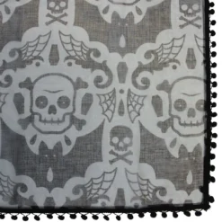 Haunted Homewares SOURPUSS SPOOKY DAMASK WINDOW CURTAINS