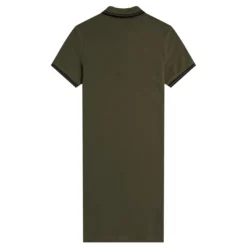 FRED PERRY GIRLS TWIN TIPPED POLO DRESS MILITARY GREEN Apparel