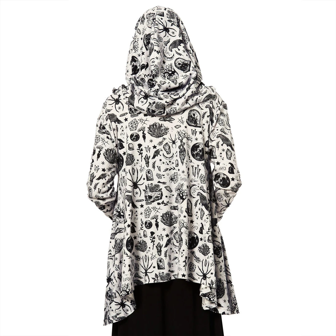 SOURPUSS NIGHT WALKER HOODED CARDIGAN 8 SOURPUSS NIGHT WALKER HOODED CARDIGAN