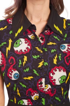 SOURPUSS ELECTRIC EYEBALLS LYDIA DRESS Neon Dreams 13 SOURPUSS ELECTRIC EYEBALLS LYDIA DRESS Neon Dreams