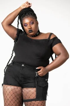 What's New KILLSTAR FURY ROAD DENIM GARTER SHORTS 14 What's New KILLSTAR FURY ROAD DENIM GARTER SHORTS