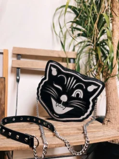 Shop Sourpuss SOURPUSS JINX THE CAT PURSE