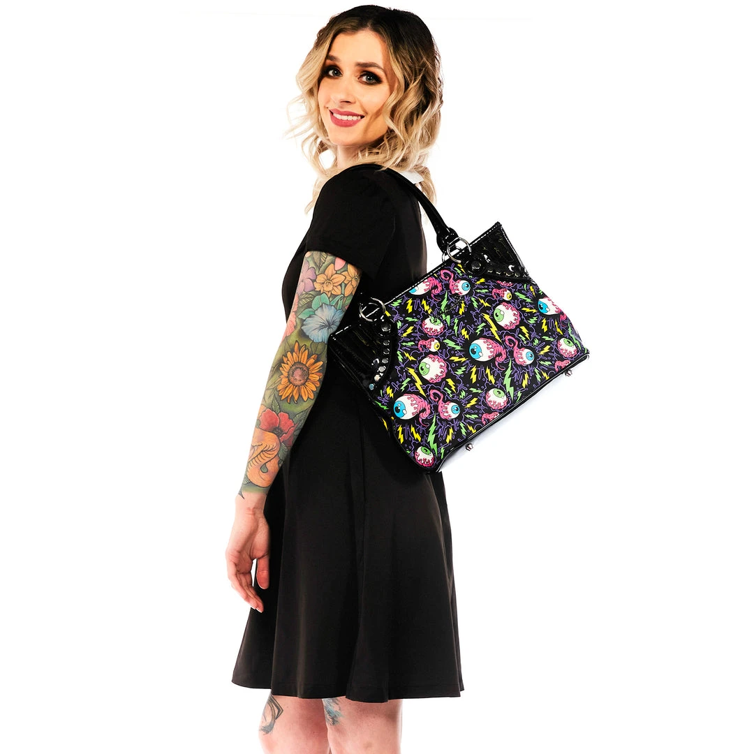 SOURPUSS ELECTRIC EYEBALLS SHOULDER BAG 10 SOURPUSS ELECTRIC EYEBALLS SHOULDER BAG