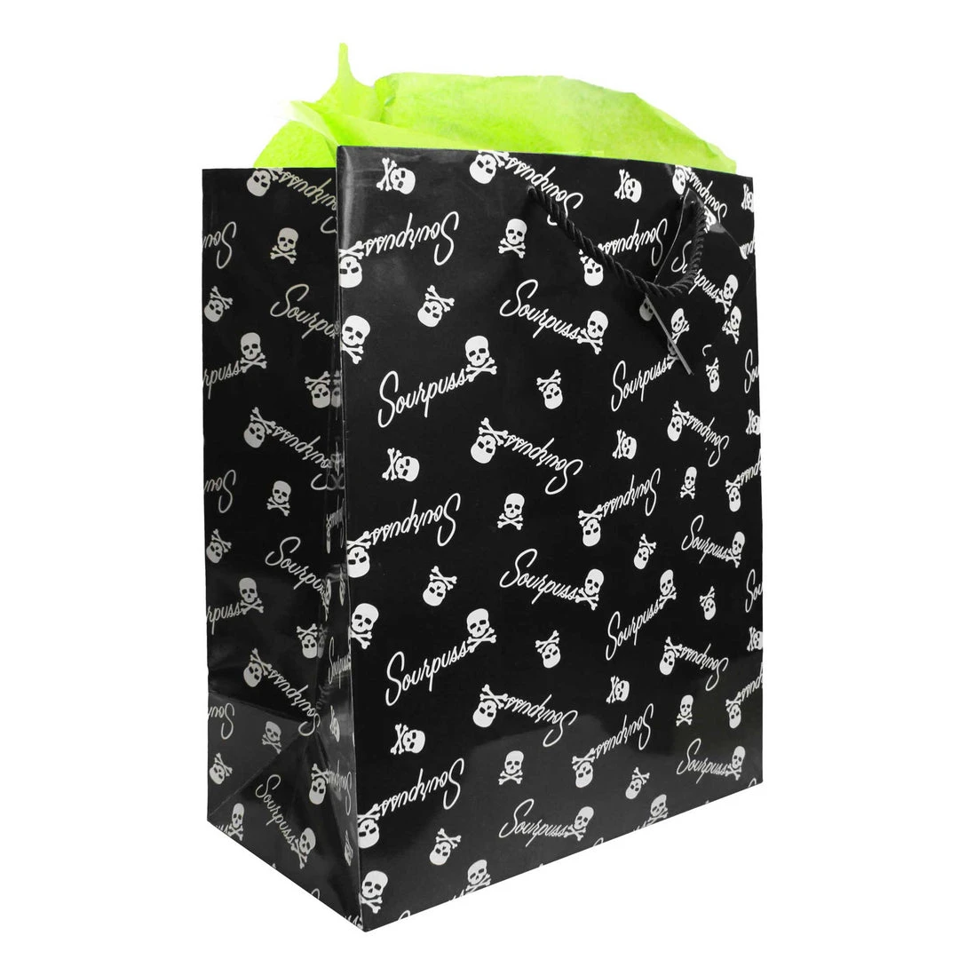 SOURPUSS SKULL GIFT BAG 3 SOURPUSS SKULL GIFT BAG