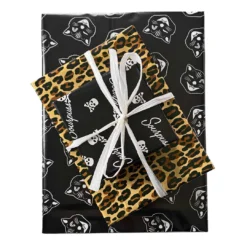 Shop Sourpuss SOURPUSS GIFT WRAP SET SOURPUSS LOGO/LEOPARD