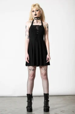 What's New KILLSTAR GOTHICA HALTER DRESS