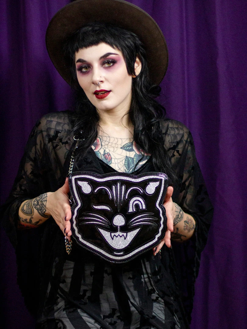 Shop Sourpuss SOURPUSS JINX THE CAT PURSE 4 Shop Sourpuss SOURPUSS JINX THE CAT PURSE