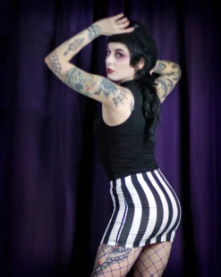 What's New SOURPUSS STRIPED MINI SKIRT BLK/WHT 13 What's New SOURPUSS STRIPED MINI SKIRT BLK/WHT