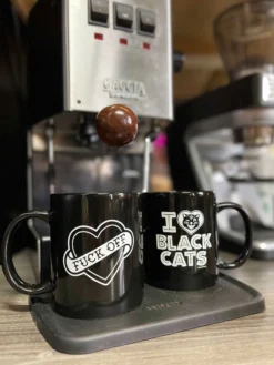 SOURPUSS I HEART BLACK CATS MUG
