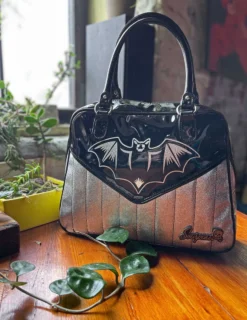 SOURPUSS NOKTURNAL BAT SILVER BOWLER Shop Sourpuss