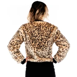 SOURPUSS LEOPARD FUR BOMBER JACKET TAN Shop Sourpuss 12 SOURPUSS LEOPARD FUR BOMBER JACKET TAN Shop Sourpuss