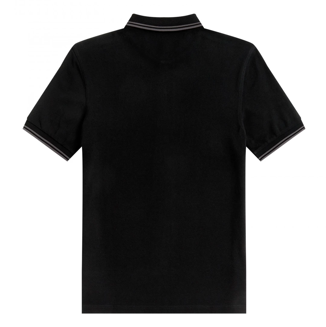 What's New FRED PERRY TWIN TIPPED POLO SHIRT BLK/GUNMETAL 4 What's New FRED PERRY TWIN TIPPED POLO SHIRT BLK/GUNMETAL