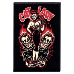 Shop Sourpuss SOURPUSS CAT LADY MAGNET