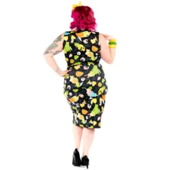 SOURPUSS MONSTER LUAU TIKI DRESS