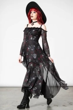 What's New KILLSTAR MYSTIC MEADOW MESH MAXI DRESS