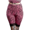 SOURPUSS HI WAIST PIZZAZZ SHORTS PINK ZEBRA Neon Dreams