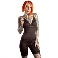 SOURPUSS PIZZAZZ CAMI TANKTOP BLACK