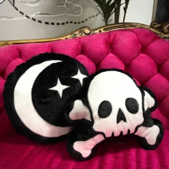 Haunted Homewares SOURPUSS FURRY MOON & STARS PILLOW 8 Haunted Homewares SOURPUSS FURRY MOON & STARS PILLOW