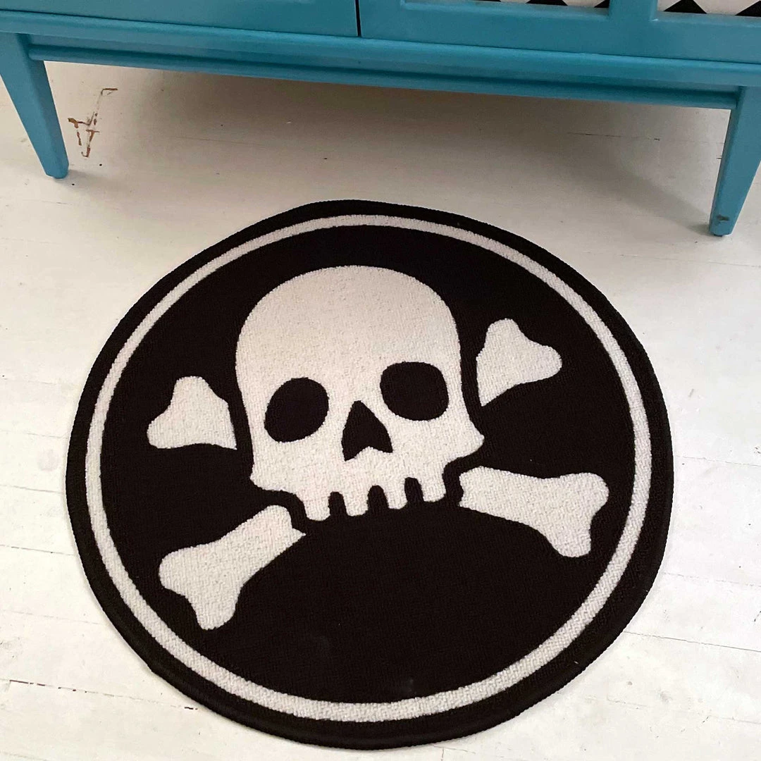 SOURPUSS SKULL N BONES RUG 3 SOURPUSS SKULL N BONES RUG