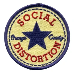 OXFORD PENNANT X SOCIAL DISTORTION STAR EMBROIDERED PATCH I'm With The Band