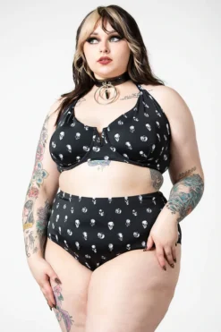 Ghouls Just Wanna Have Sun KILLSTAR SKULLS 2-PIECE SWIMSUIT