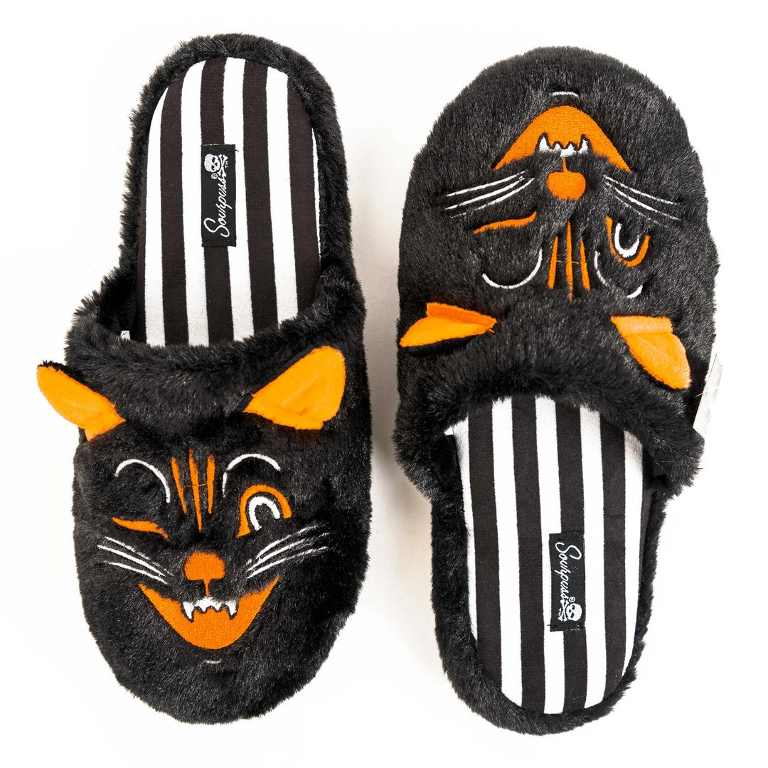 SOURPUSS FURRY JINX THE CAT SLIPPERS Shop Sourpuss 6 SOURPUSS FURRY JINX THE CAT SLIPPERS Shop Sourpuss