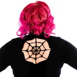 SOURPUSS SPIDERWEB CUTOUT DRESS