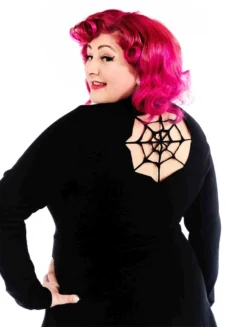 SOURPUSS SPIDERWEB CUTOUT DRESS