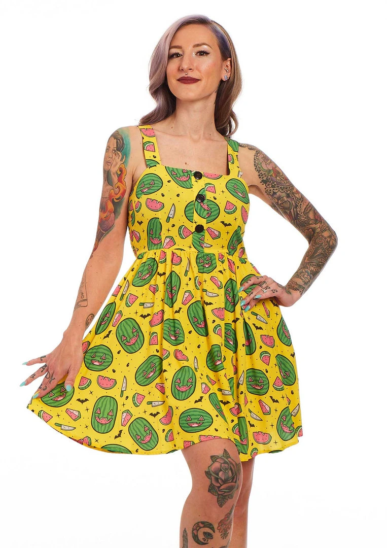 SOURPUSS SPOOKY MELONS GAUZY DRESS What's New 8 SOURPUSS SPOOKY MELONS GAUZY DRESS What's New